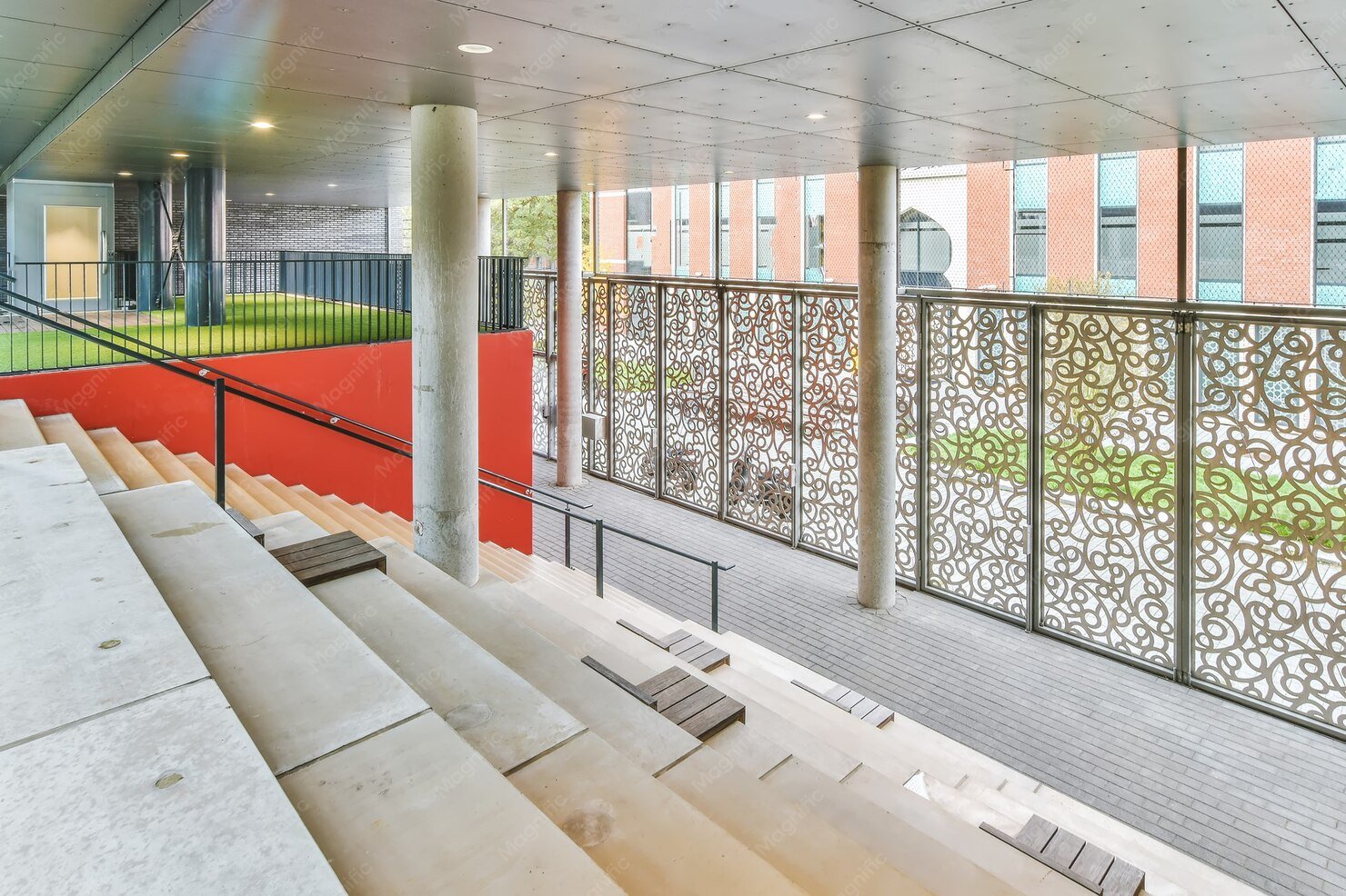 Contemporary Architecture Balcony Safety Grill